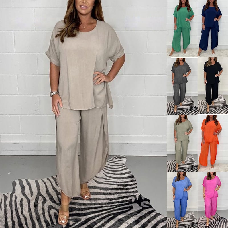 Ashley's™ Floaty 2 Piece Sleeved Trouser Set